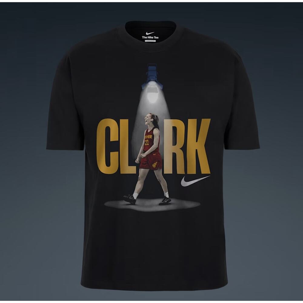NWT Nike Caitlin Clark "So Win" Adult Nike Basketball T-Shirt Loose Fit sz. M